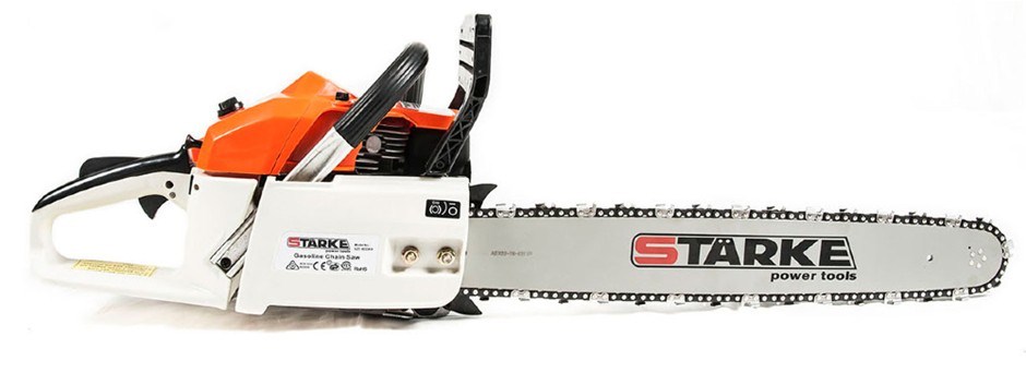 Starke 62cc Chain Saw Pro E-start 22" Ba