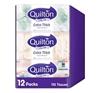 2x 12  Pack QUILTON 110pk 3 Ply Extra Thick Facial Tissues,Hypo-allergenic.