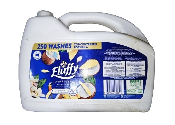 FLUFFY Concentrated Fabric Conditioner, Divine Blends, 250 Washes, 5L. N.B: