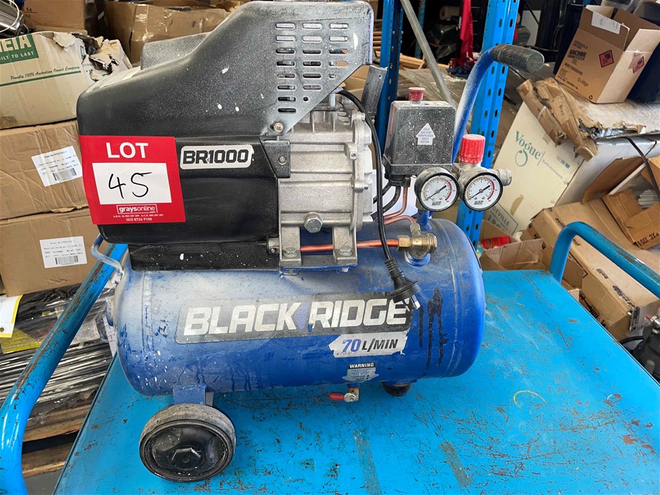 BlackRidge BR1000 Air Compressor, Tested Working Auction (00453028734) Grays Australia