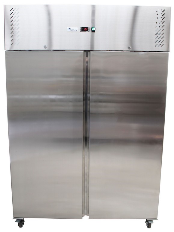 FED-X UPRIGHT 2 DOOR STAINLESS STEEL FRIDGE Auction (0019-5056408 ...