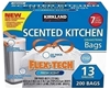 SIGNATURE Scented Kitchen Drawstring Bag Flex-Tech, 13 Gallon, 200 Bags (Bl