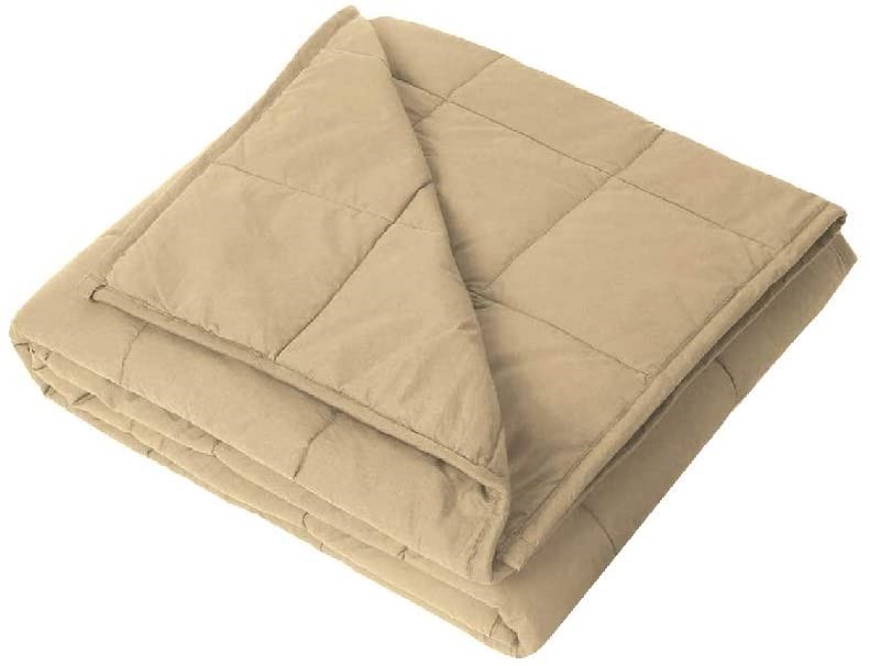 LUXOR Linen Premium Heavy Gravity Weighted Blanket, 3.2 kg, Long Single (10