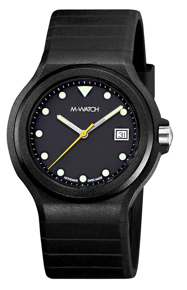 M-Watch Maxi Black Unisex Date Display W