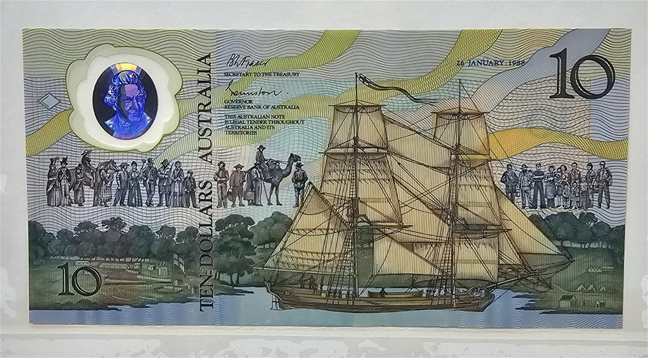 1988 FIRST POLYMER $10 BANKNOTE Auction (0007-2559175) | Grays Australia