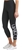 CALVIN KLEIN Women's Performance Logo Tights, Size L, 78% Polyester, Black.