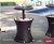KETER Outdoor Patio Furniture and Hot Tub Side Table with 7.5 Gallon Beer a