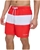 CALVIN KLEIN Men's Colorblocked 7" Swim Shorts, Size XL, 100% Polyester, Hi