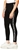 CALVIN KLEIN Women's Performance Leggings, Size S, 90% Cotton, Black Heathe