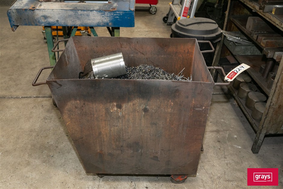 Mobile Waste Metal Scrape Bin Auction (0229-5056349) | Grays Australia