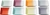 ROYAL DUTTON 1815 8-Piece Tapas 4.7" Square Tray Set, Multicolor. Buyers N