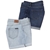 2 x CALVIN KLEIN JEANS Women's Roll Cuff Shorts, Size 8/12, Iceberg & Blue,