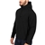 SIGNATURE Men's Fleece-Lined Softshell Hooded Jacket, Size XL, Black.