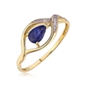 9ct Yellow Gold dress Sapphire &  diamond ring RRV 1495$