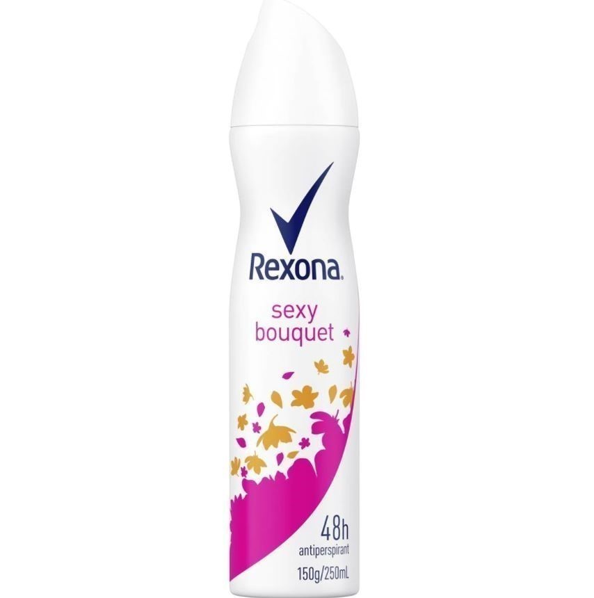 6 x REXONA Sexy Bouquet Deodorant Spray, 250mL.