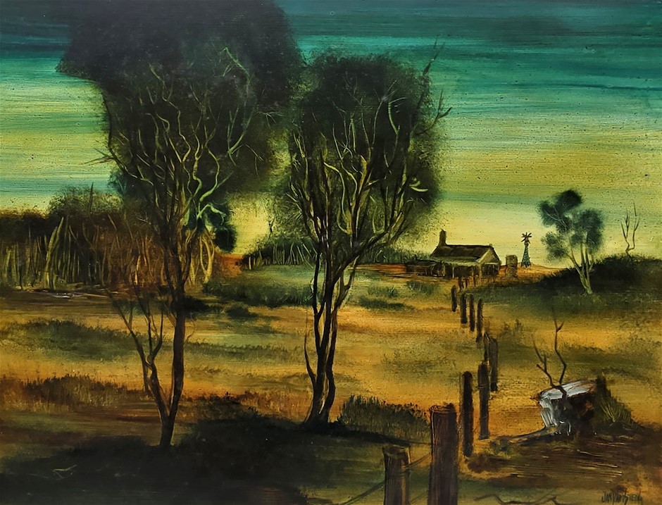 No Reserve Australian Outback Original Oil Painting