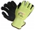 15 Pairs x GUARDTEK Cut 3 Hi-Vis Gloves, Size: M, Level 3 Cut Resistant, Co