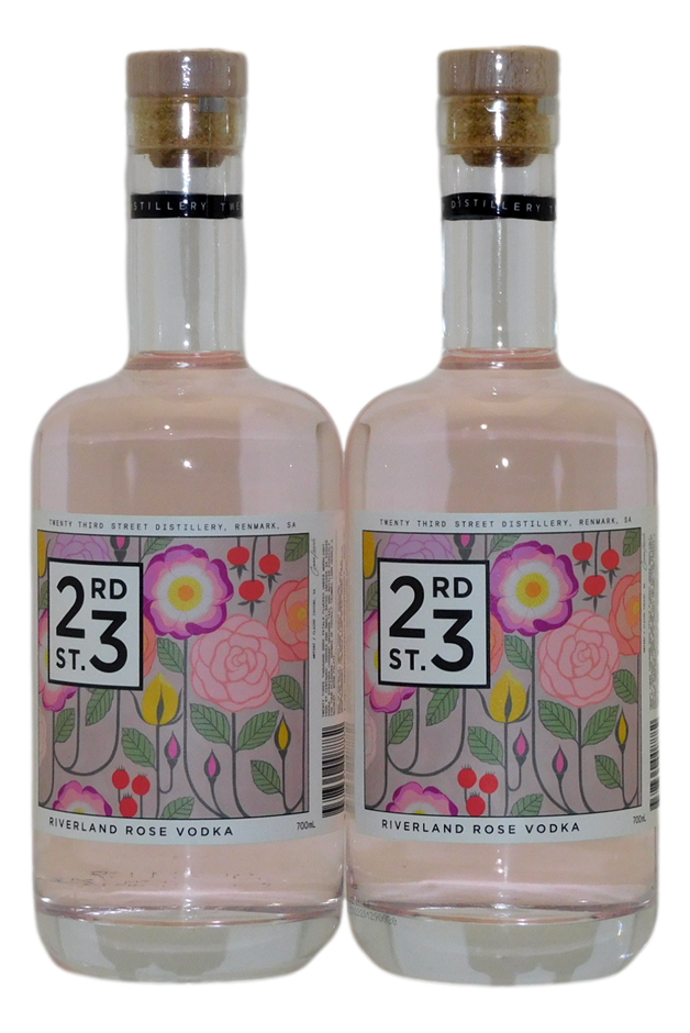 23rd Street Riverland Rose Vodka (2x 700mL) SA Auction (0002-10729074 ...