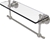 ALLIED BRASS Astor Place 40cm Glass Vanity Shelf with Integrated Towel Bar,