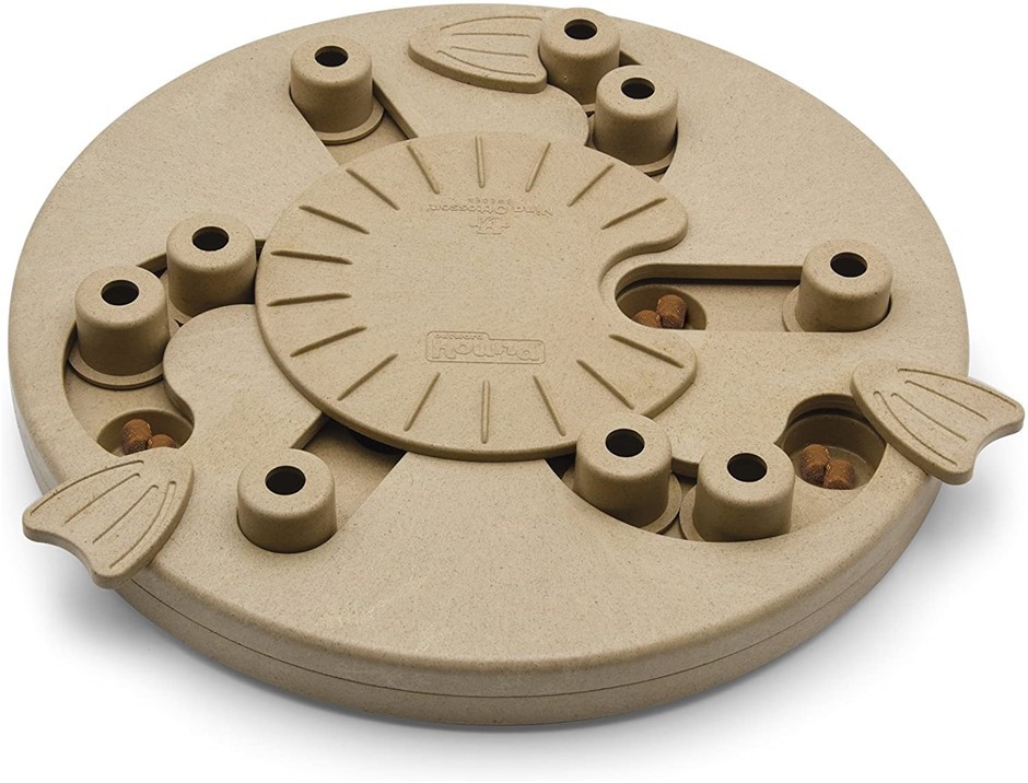 NINA OTTOSON Outward Hound Dog Worker Tan Interactive Treat Puzzle Dog Toy,