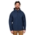SIGNATURE Men's Fleece-Lined Softshell Hooded Jacket, Size XL, Blue.