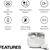 JBL Wave Beam True Wireless Stereo Earbuds, White. Buyers Note - Discount
