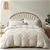 OLI ANDERSON Tufted Duvet Cover King Size, 3 Pieces Boho Embroidery Shabby
