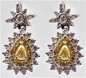 18 Carat White Gold And Diamond Earrings - $6k Valuation