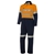 4 x WS WORKWEAR Mens Hi-Vis Coverall with Reflective Tape, Size 104L, Orang