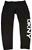 DKNY SPORT Women's Logo Leggings, Size L, 90% Cotton, Black/White (BLK).