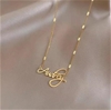 Elegant 18K Yellow Gold LAYERED plated chain Necklace Women
