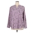 HILARY RADLEY Women's Long Sleeve Blouse, Size S, Lilac. Buyers Note - Dis