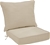 AMAZON BASICS Deep Seat Patio Seat and Back Cushion Set, Colour: Khaki. NB: