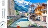 QPUZZLES 1000pc 'Summer In Chamonix' Puzzle, 70cm x 50cm.  Buyers Note - Di
