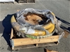 <p>Pallet Of Assorted Hose and Metal Rings</p>
