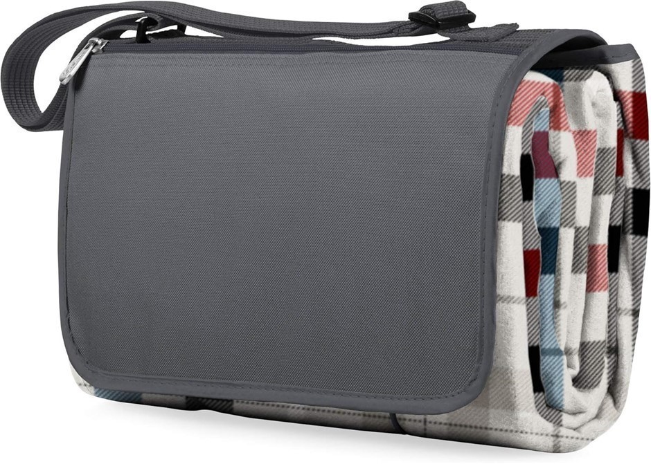 Picnic Time - ONIVA - Outdoor Picnic Blanket Tote XL, Carnaby Street, Gray