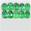 1.96Ct (11Pcs) Oval Cut Natural Green Emeralds