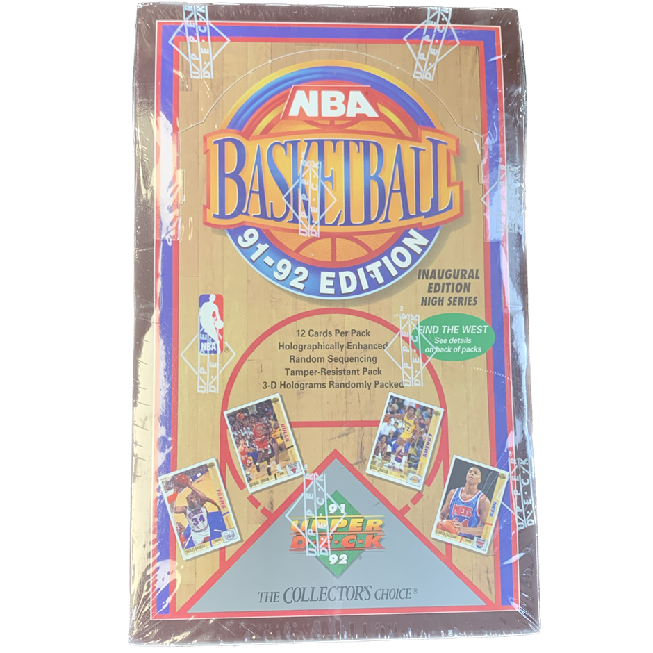 UPPER DECK 1991-92 BASKETBALL HIGH SERIES BOX – FACTORY SEALED BOX ...