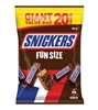 10 x Bag of 20pc SNICKERS Fun Size Bars, 300g. Best Before: 08/2024.