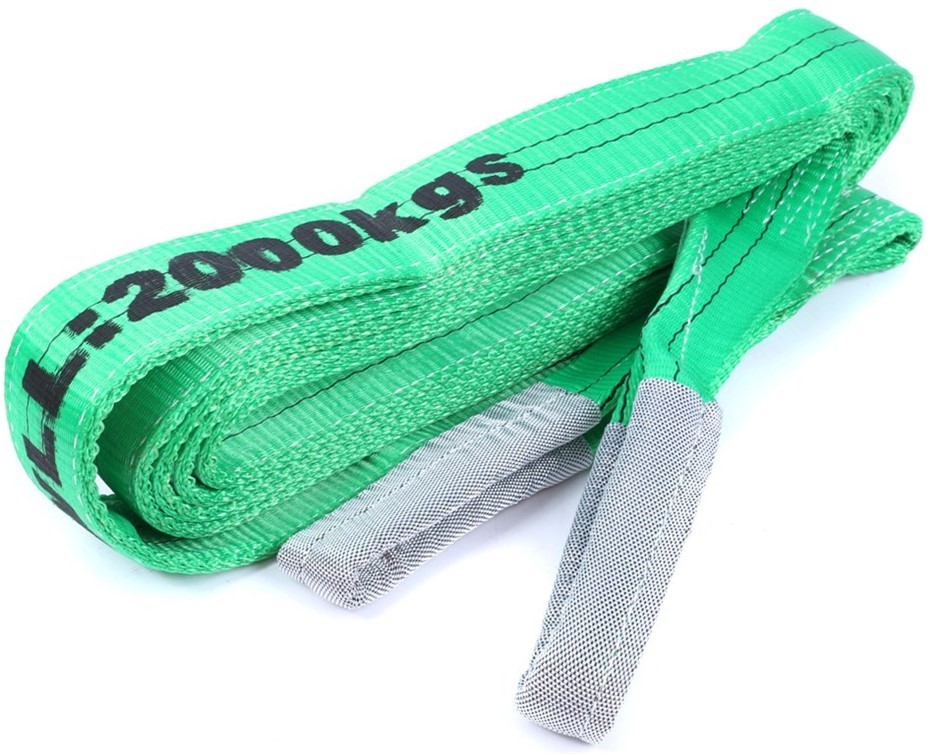 2 x Flat Webb Lifting Sling WLL 2,000kg x 6M (With Test Cert).
