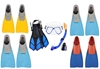 SWIMMING EQUIPMENT Bundle: 1 x ADICOP Kids Snorkel Set. 2 x EYELINE EF50A S