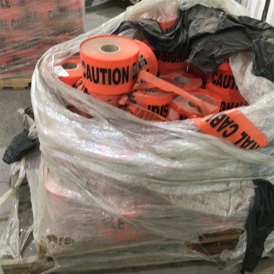 Large Amount Of Various Safety Bunting Tape And Conduit Pulling Tape