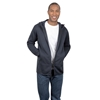 SIGNATURE Men's Hooded Fleece Jacket, Size XL, Navy.