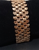 Heart Italian Design 18kt Triple Rose/Yellow Gold Plated Bracelet