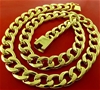 18kt  Yellow  Gold  Filled Cuban  Chain for Men and Women (18KGF)