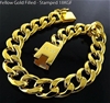 18kt Yellow  Gold  Filled  Cuban Bracelet with stamped (18KGF)