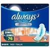 ALWAYS 76pk Ultra Thin Pads, Advanced Protection. N.B: Damaged packaging.