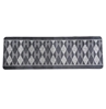 MULTY HOME Multi-Purpose Floor Runner Area Rug, Black/Grey Diamond Pattern,