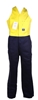 2 x WS WORKWEAR Mens Action-Back Drill Overall, Size 102R, Yellow/Navy.  Bu