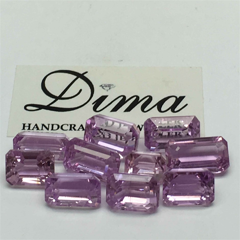Ten Stones Kunzite E/C 45.34ct